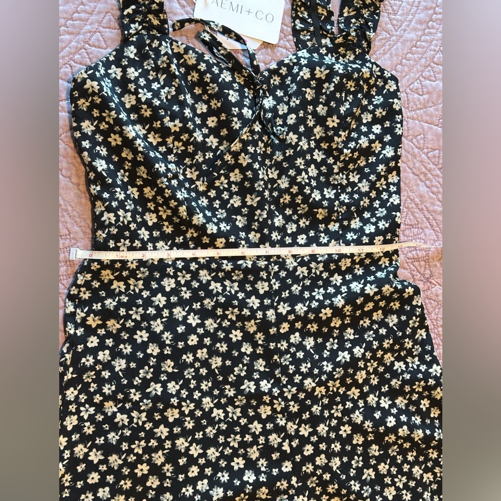 NWT Aemi + Co Floral Black Jumpsuit - Picture 7 of 16